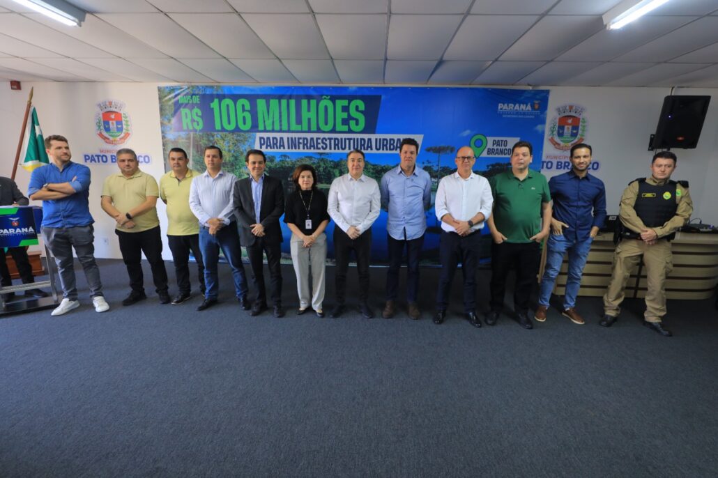 Governo do Estado anuncia R$ 106 milhões em obras de infraestrutura para Pato Branco