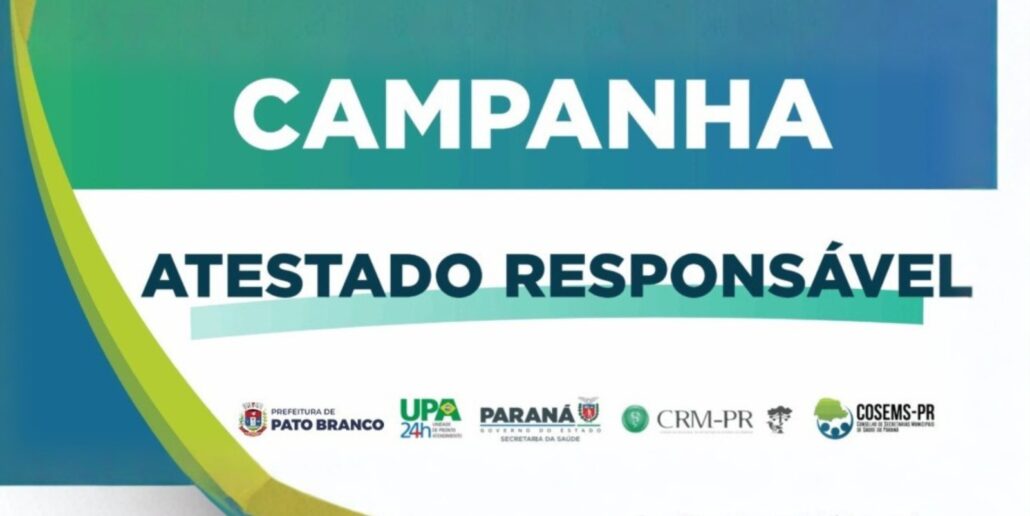 Pato Branco lança campanha para conscientizar população sobre emissão correta de atestados médicos
