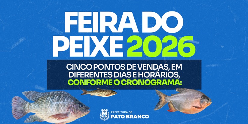 Secretaria de Agricultura promove a Feira do Peixe na próxima semana