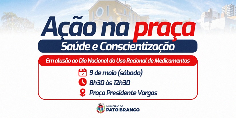 Ação na Praça vai promover saúde e conscientização neste sábado