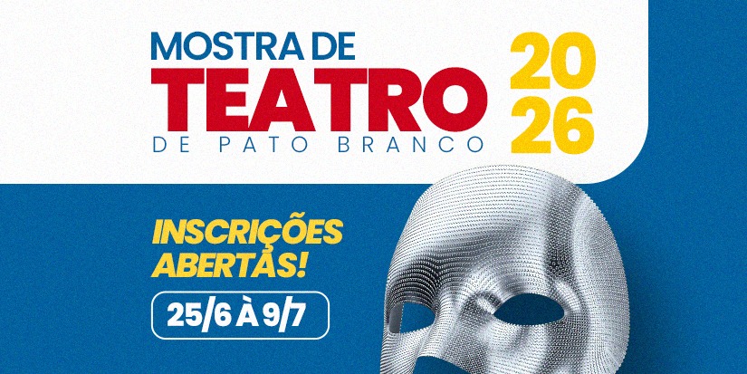 Departamento de Cultura abre inscrições para participação na Mostra de Teatro