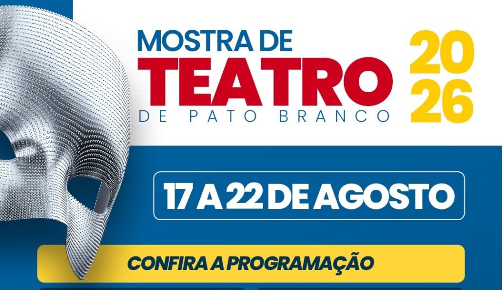 Cultura promove edição 2026 da Mostra de Teatro de Pato Branco